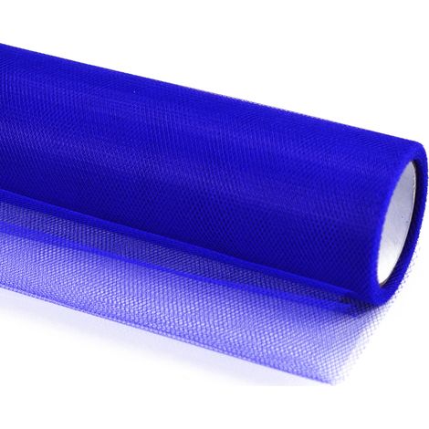 Tulle lisse, bleu marine, 15 cm x 9 m, 1 pièce. (1/4)