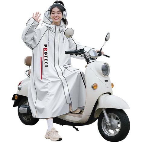 Imperméable épais pour moto en PVC EVA avec bandes réfléchissantes pour la conduite de nuit et une couverture étendue (1/5)