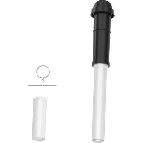 Bosch Accesorio evacuación gases FC-Set80-C33x (arriba) Juego construcción básico C33x, negro, d:80/125mm, 7738112660