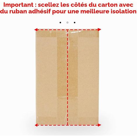 Double Insulated Carton with Insulated Bag Liner, Insulated Aluminum Cooler Bag Liner, Refrigerated Shipping Box for Frozen Food, Parcel Mailing 250x155x140mm (1/4)