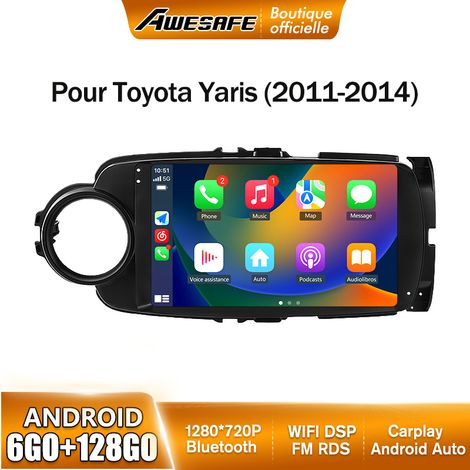 AWESAFE Autoradio Android 13 pour Yaris VITZ (2012-2017) 6Go+128Go avec 9'' écran Tactile Carplay GPS WiFi Bluetooth Android Auto (1/5)