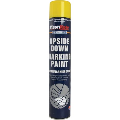 PlastiKote Upside Down Marking Paint - Yellow, 750ml, Model PKT6002