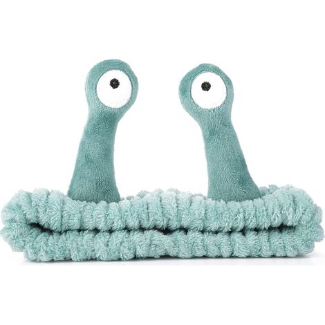 1 Bandeau pour laver le visage sous la douche, sport et beauté, élastique, microfibre polaire corail, 20 × 5,5 × 4 cm (1/5)