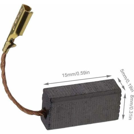 20pcs Balais de Charbon pour Meuleuse d'angle Compatible avec Bosch Pièce de Rechange pour Outil Électrique de Réparation de Remplacement 15x8x5mm (1/3)