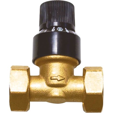 Thermador – Soupape différentielle 3/4" droite à écrous tournants – Réducteur de pression – Corps laiton – Pression max 10 bars – Température max 110°C