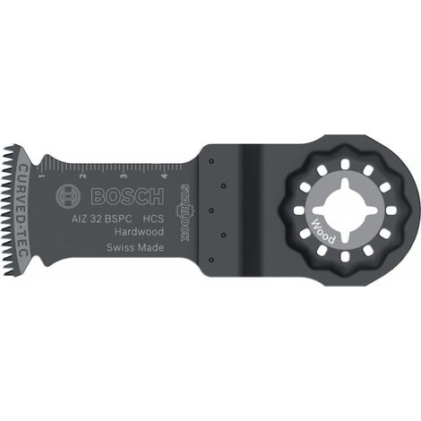 Bosch Professional 5x Hojas de sierra de inmersión HCS AIZ 32 BSPC (para madera dura, 50 x 32 mm, accesorios Multiherramienta)