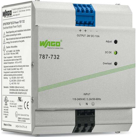 WAGO GmbH& Co. KG Stromversorgung 24V 10A 787-732