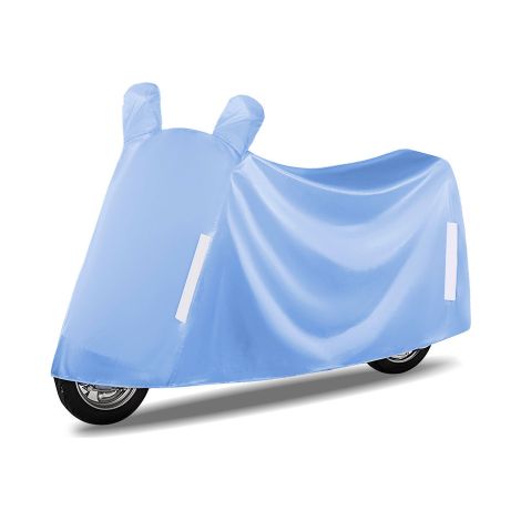Motorradabdeckung, Schlafmatte für sonnige und regnerische Tage, mit Schutz vor Sonne, Regen und Staub, aus Oxford-Gewebe, CZ-58, Stoff blau, 3XL (1/2)