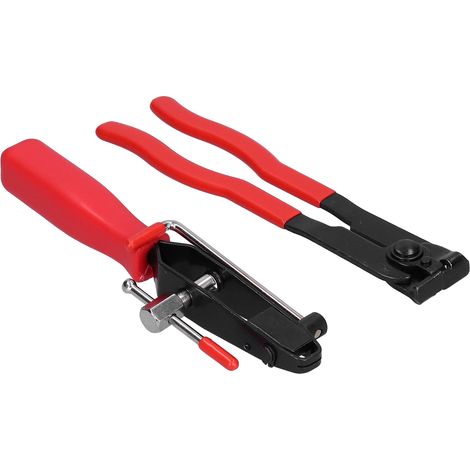 Jeu de pinces en acier allié, pinces à bec plat verrouillables, outils de traitement et d'entretien automobile. (1/5)