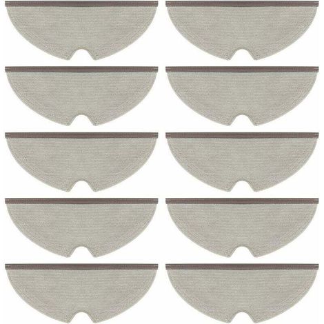 Paquete de 10 paños de limpieza para aspiradoras Xiaomi Roborock S5, S50, S51, S55, S6, S6 Max y S5 Max (1/4)