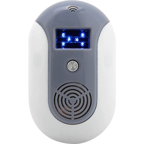 Répulsif ultrasonique domestique contre les rats et les souris, anti-moustiques et anti-insectes électronique  (gris) (1/4)