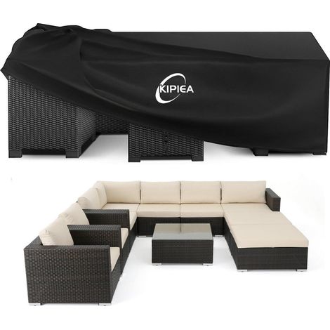 Gartenmöbel Abdeckung 300x250x71cm, 420D Oxford Wasserdicht & UV-Schutz, Winddicht (1/5)