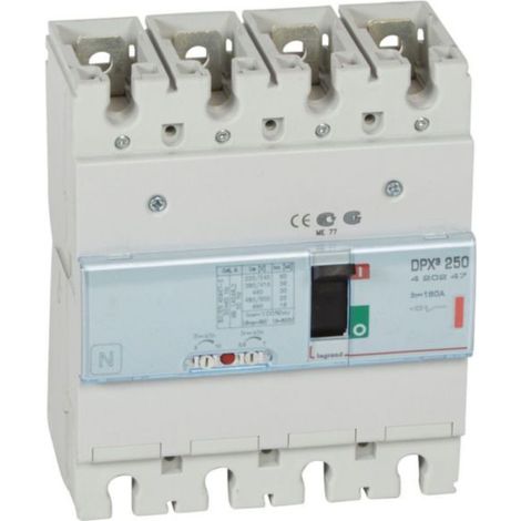 Disjoncteur magnétothermique DPX³250 pouvoir de coupure 36kA 400V - 4P - 160A - LEGRAND