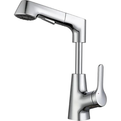 Robinet de cuisine Robinets de salle de bains d'évier de visa, ensembles d'accessoires de salle de douche, mélanur de bouche d'eau de robinet de toilette, produits d'amélioration de l'habitat(Electrop (1/5)