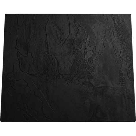 Plateau de table compact HPL 68x68 cm - Noir (0190SL) (1/4)