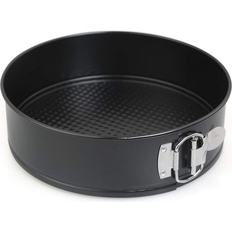 1 Moule à Manqué, Acier au Carbone, Revêtement Antiadhésif, Fond Amovible, Pour Gâteaux et Pizzas (1/5)
