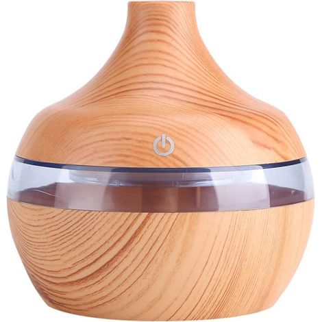 Diffuseur d'aromathérapie Humidificateur à motif bois clair (1/5)