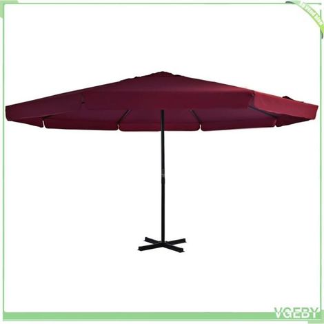 Parasol d'extérieur - FAFEICY - 44476 - 500 cm - Rond - Mât aluminium, anti-UV (1/5)