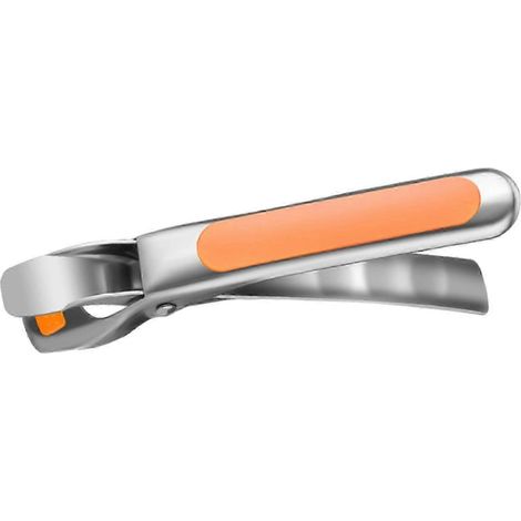 Pince pour assiettes chaudes, support de plat à salade, pince multifonction en acier inoxydable pour bols à salade, friteuse à air chaud, fruits-Orange (1/5)