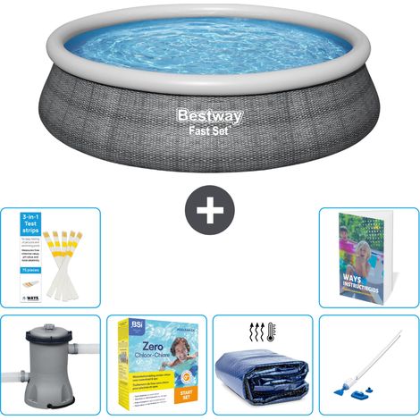 Bestway Piscina Bestway Fast Set Rotonda - 457x84 cm - 7-pezzi  S196
