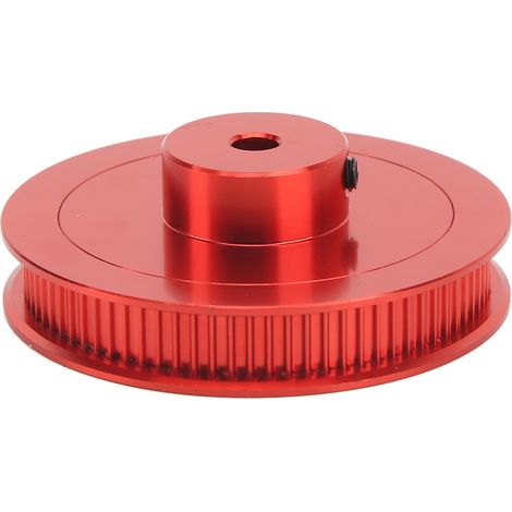 Poulie synchrone courroie dentée GT2 80T alésage 5mm acier allié rouge pour imprimante 3D et tour CNC (1/5)