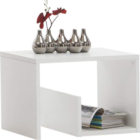 FMD 632-001 Mike - Tavolino, Bianco, 59 x 36 x 38 cm (1/2)