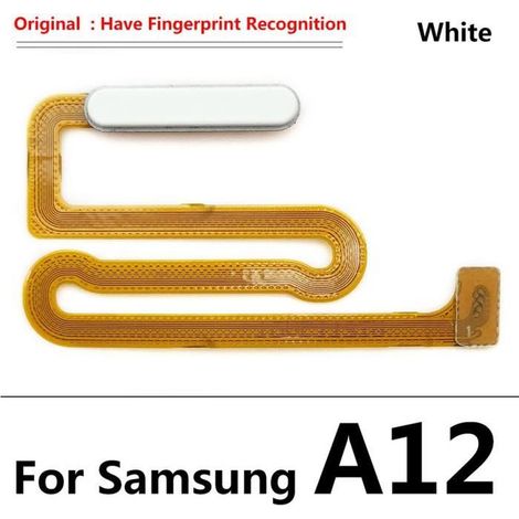 A12 Blanc Original - Nouveau capteur d\'empreintes digitales pour Samsung A12, bouton de Menu de retour à la m (1/4)