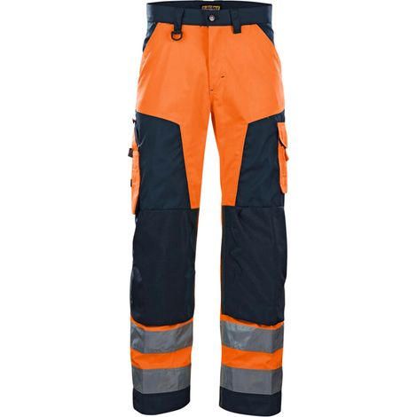 Blakläder Warnschutz-Bundhose, orange / marineblau, Konfektionsgröße 26 (1/2)