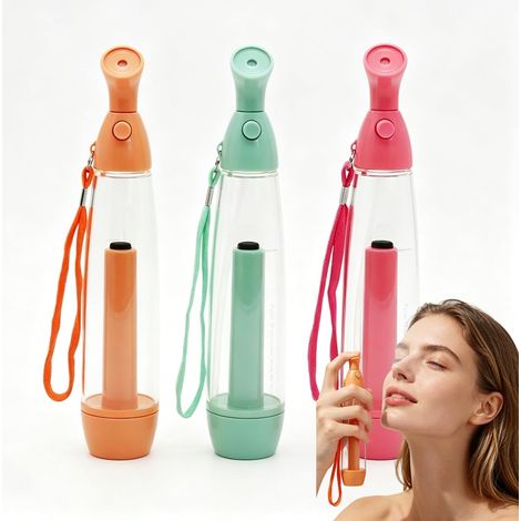 Botella pulverizadora de agua manual de 3 piezas, nebulización de agua para refrescar la cara y el cuerpo en material plástico de verano, 224,5 CM (1/5)