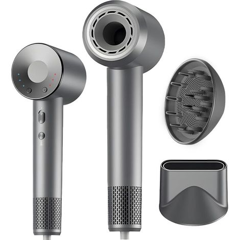 Hair Dryer 160,000 rpm, 500 Million Negative Ions, Quiet (55 dB) - Professional Hair Dryer with Diffuser and Magnetic Tip - Quick Dry Hair Dryer (1/5)