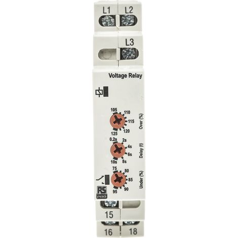 Relais de contrôle de réseaux triphasés 0,2  10s triphasé, 1 RT ( Prix pour 1 ) (1/3)