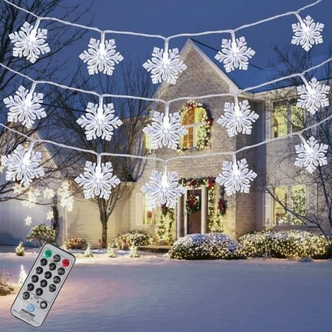 6M 40 LED Guirlande Lumineuse Sapin Noël, 8 Modes Guirlande Lumineuse Extérieure/Intérieur, pour Fête, Anniversaire, Nouvelle Anné (1/4)
