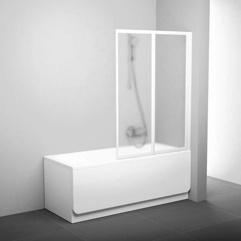 Ravak Supernova - Mampara de baño plegable de dos piezas VS2 105, 105x140 cm, blanco/Grape 796M0100ZG