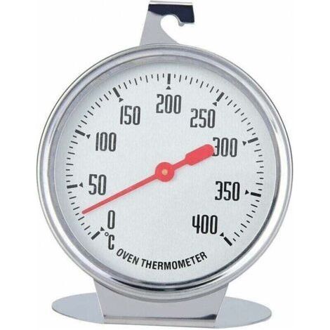 Backofenthermometer, Sofortanzeige, Edelstahlsonde mit Haken für Backofen und Grill – 7 x 9 cm (1/4)