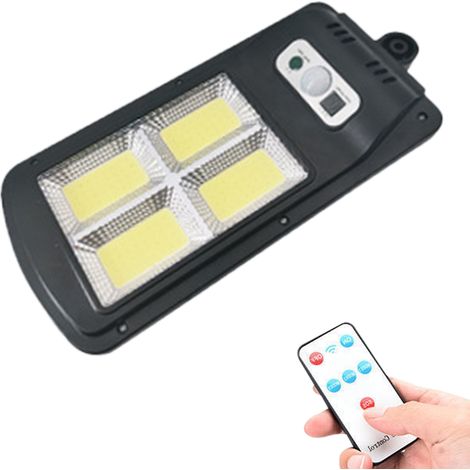 Lampadaires solaires extérieurs à lumens, alimentés par l'énergie solaire, avec détecteur de mouvement et allumage automatique du crépuscule à l'aube. (1/5)