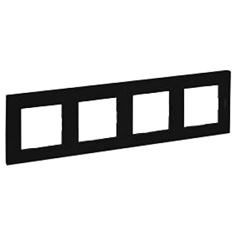 CADRE DE FINITION QUADRUPLE NOIR NILOE STEP ENCASTRÉ LEGRAND 863594
