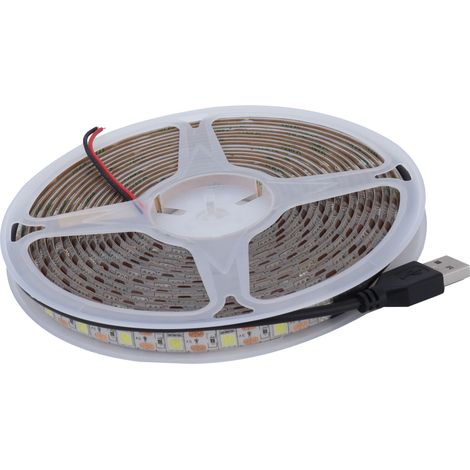 Bande LED de 5 m, étanche, 15 W, flexible, connexion USB, pour centres commerciaux, décoration de boîtiers d'ordinateurs. (1/5)