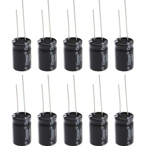10 x Condensateurs électrolytiques 1000uF 35V Longue durée 105°C Convient pour la réparation d'alimentation TV et les applications électroniques (13 x 20 mm) (1/5)