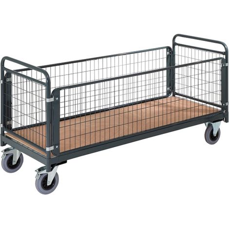 PROVOST - Chariot de manutention à 4 côtés grillagés - Capacité 500 kg - Structure métallique