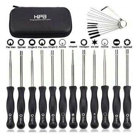Kit réglage carburateur – 12 pièces, tournevis de réglage – Moteurs 2 temps, tondeuses, tronçonneuses (1/5)