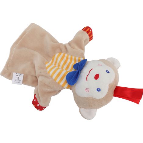 Couverture de sécurité pour bébé, motif animaux en peluche mignons, douce et câline, orange (1/5)