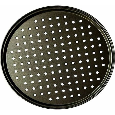 AIDUCHO Poêle à Pizza Punch Acier Au Carbone Plat Four Perforé Multi-Usages Plaque à Pizzac Anti-adhérent Plaques à Pizza Utilisée pour Pâtisserie, La Pizza, Le Gâteau, Les Sandwichs, Saucisse, Galett (1/5)