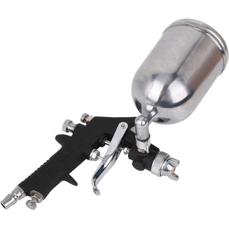 Pistolet à peinture Black Diamond Matt, F-75-G, diamètre du godet supérieur : 0,1 pouce (1/5)