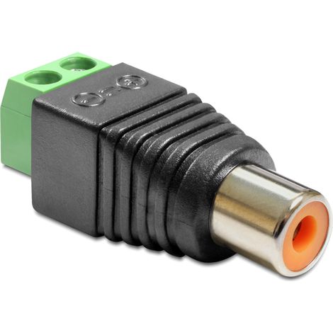 Delock Adapter RCA female  Terminal Block 2 pin