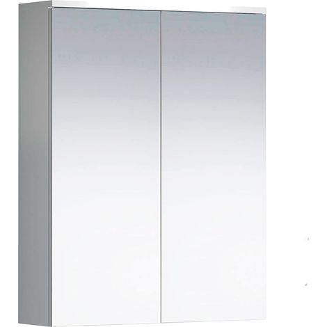 trendteam smart living Wons Armadietto con, Legno ingegnerizzato, Bianco Laccato Bianco Lucido, 60 x 78 x 18 cm (1/4)