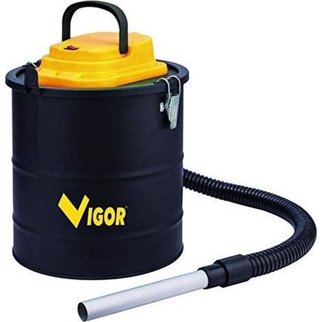 Vigor ASPIR-EL 1200 Bidone Aspiracenere Elettrico 1200W Serbatoio 18-20 L Filtro HEPA Tubo 150 cm (1/4)
