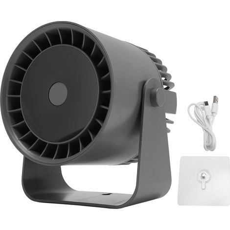 Vent de bureau USB avec affichage numérique Ortviai – 5 vitesses, oscillant 360° et montage mural (1/5)