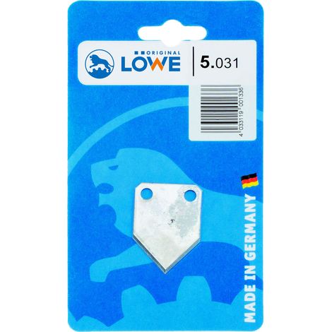 Original LÖWE Lama di ricambio 5.031, lama triangolare – 1 lama affilata per forbici industriali originali LÖWE, 5.504, per tagli precisi ad angolo retto di tubi corrugati, tubi in gomma, tubi per (1/2)