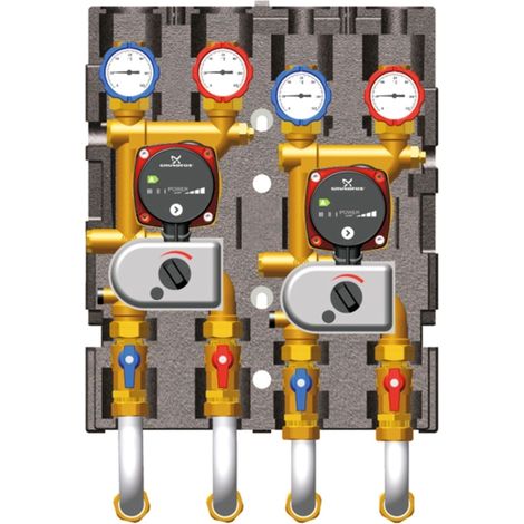 Wolf Gruppo miscelatore BSP-MK 1 e 2 alta e bassa temp., pompa ad alta efficienza, 2071236