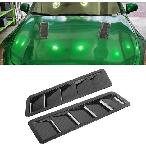 Cache de ventilation de capot de voiture en ABS pour moteur, accessoire de garniture en fibre de carbone (1/5)
